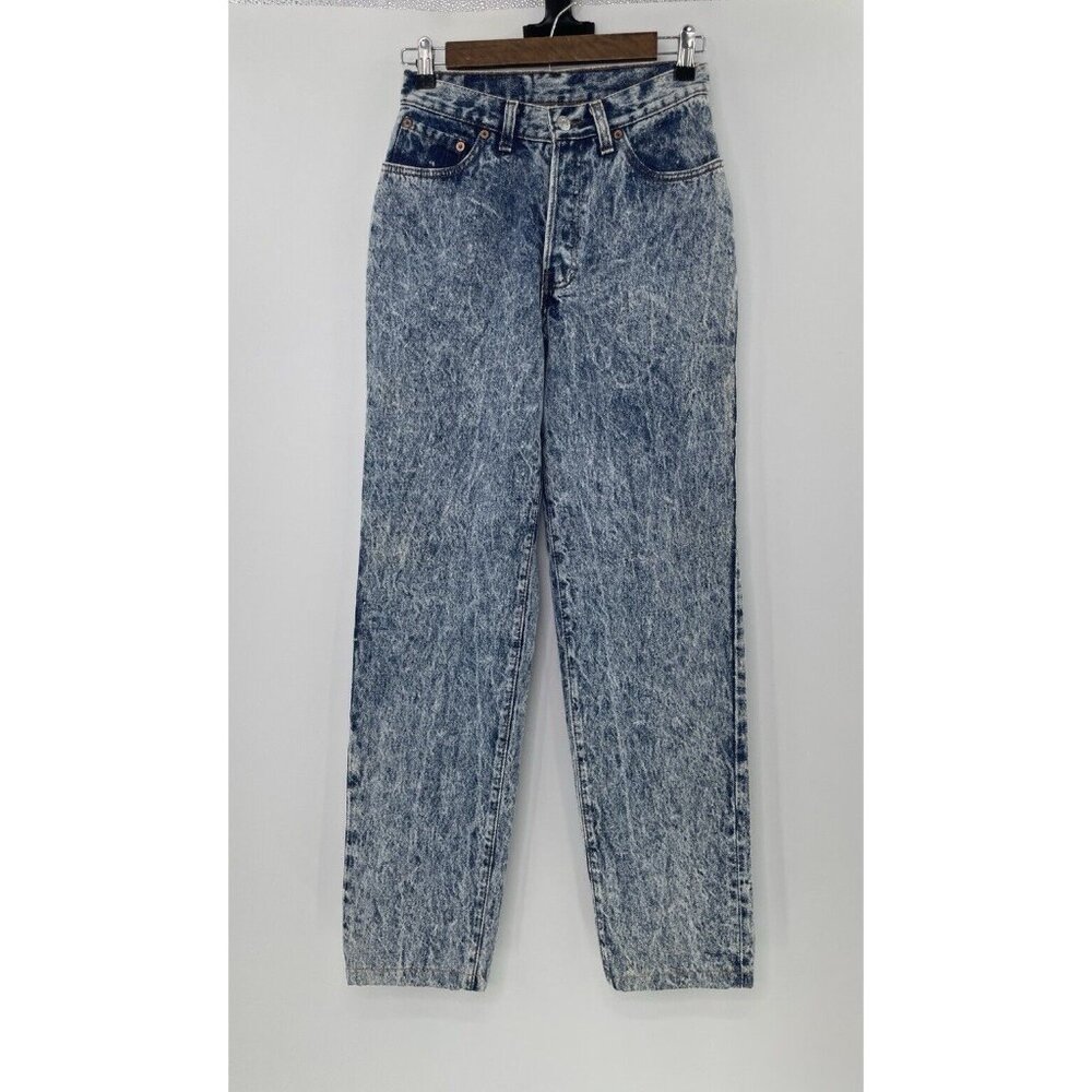 Levi's High Rise Acid Wash Jeans - Blue